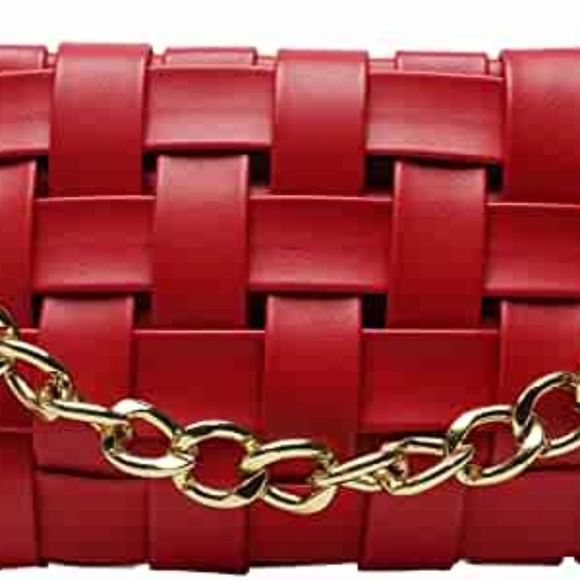 🔥 Weave Design Small PU Leather Clutch Crossbody Bags For Women Luxury - Picture 2 of 4